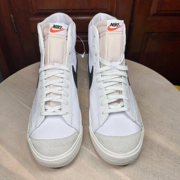 New Nike Blazer Mid 77 Vintage White Black BQ6806-100 Men Size 13 - Picture 12 of 12